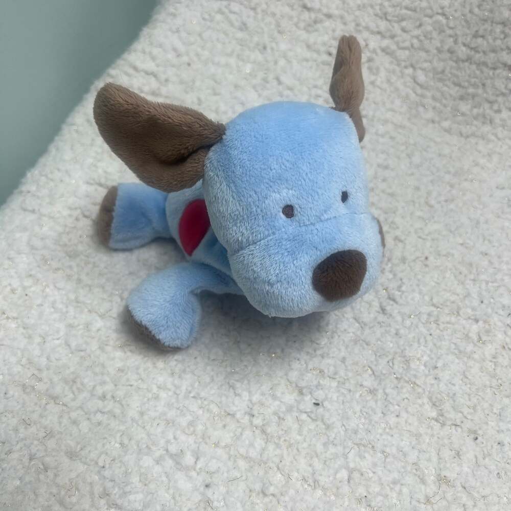 Child Of Mine Blue Brown Puppy Dog Red Blue